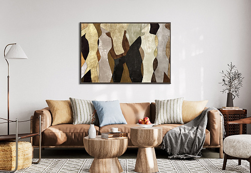 КАРТИНА С РАМОЙ КАНВАС ПОСТЕР - 818702/GRAF24128/СОПРИКОСН 02