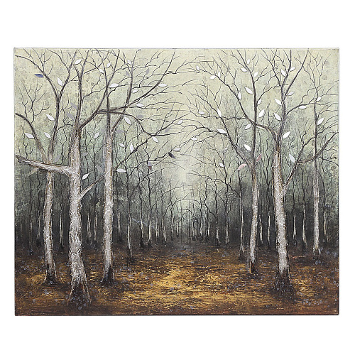 КАРТИНА С РАМОЙ ROSA HOME - A82011 SILVER TREES