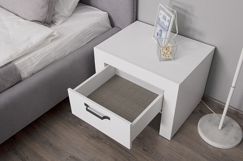 ТУМБА ПРИКРОВАТНАЯ НОРВЕГИЯ - Т2 БЕЛЫЙ