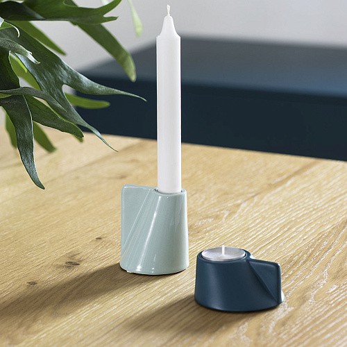 НАБОР ПОДСВЕЧНИКОВ CALLIGARIS - LINO(2 ШТ.)M7191002 GREEN/BLUE