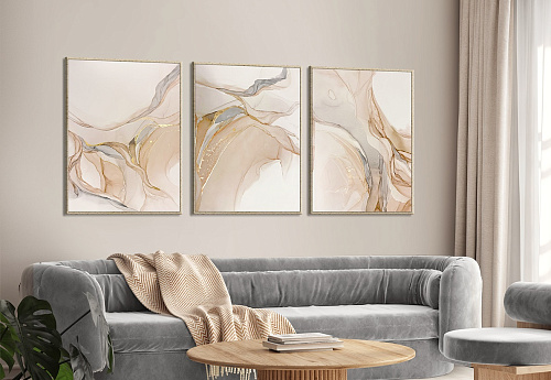 КАРТИНА С РАМОЙ АРТ ДЕКОР - GRAF24139/АБСТРАКТНЫЕ ПРИКОС 1