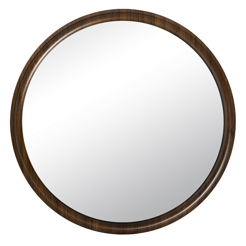 ЗЕРКАЛО 7070-Z2 - В ДЕРЕВЯННОЙ РАМЕ/ЦВЕТ Т.ДЕРЕВО/D 70СМ