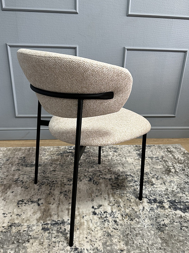 СТУЛ 309SD - ЧЕРНЫЙ/БЕЖЕВЫЙ B01