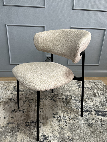 СТУЛ 309SD - ЧЕРНЫЙ/БЕЖЕВЫЙ B01