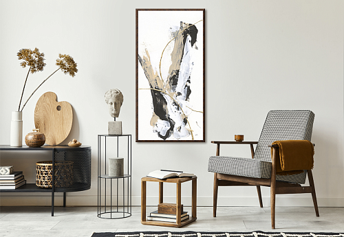 КАРТИНА С РАМОЙ АРТ ДЕКОР - 818821/GRWA 82284/ДИНАМИКА ЛИНИЙ 1/60*120