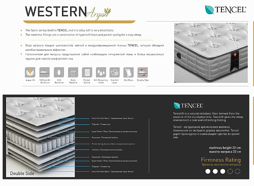 МАТРАС WESTERN - 180*200 MATTRESS (ARGAN)