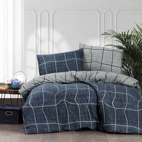 КОМПЛЕКТ ПБ PREMIUM-F - DO&CO FLANNEL СИНИЙ 200*220